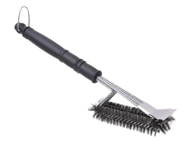 Longhorn BBQ Cleaning Brush with Scraper — Accessories