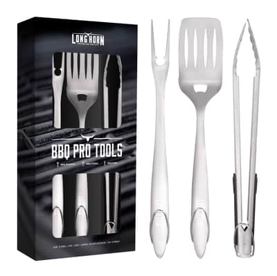 Longhorn BBQ Pro Tool Set 3 Piece — Accessories
