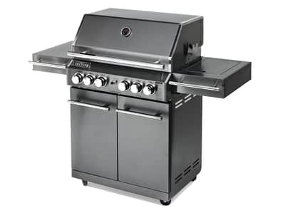 Longhorn BBQ Gunmetal Stainless 6 Burner — 5 & 6 Burner