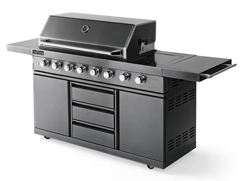 Longhorn BBQ Gunmetal Stainless Signature 8 Burner — main product image