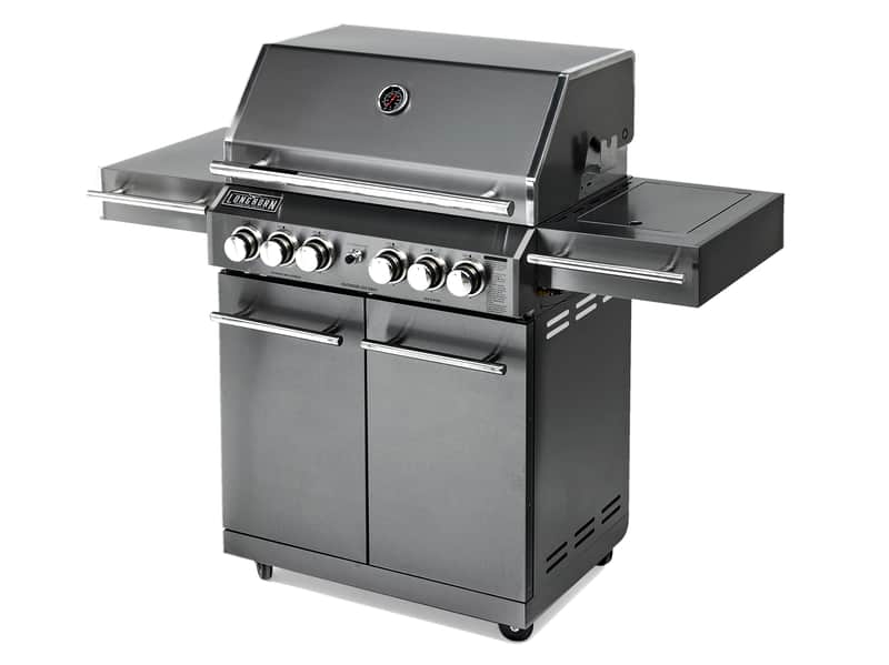Longhorn BBQ Gunmetal Stainless 6 Burner — main product image